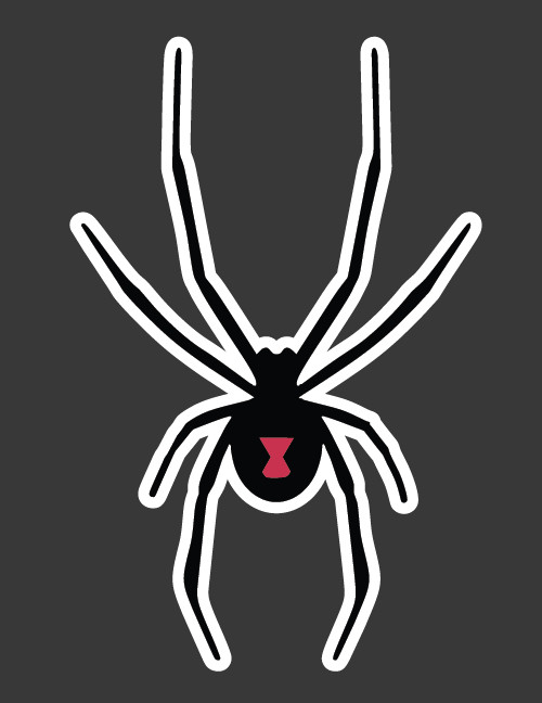 Black Widow Vinyl Decal Car Truck Laptop Sticker Many Color Choices Free Ship!!!
