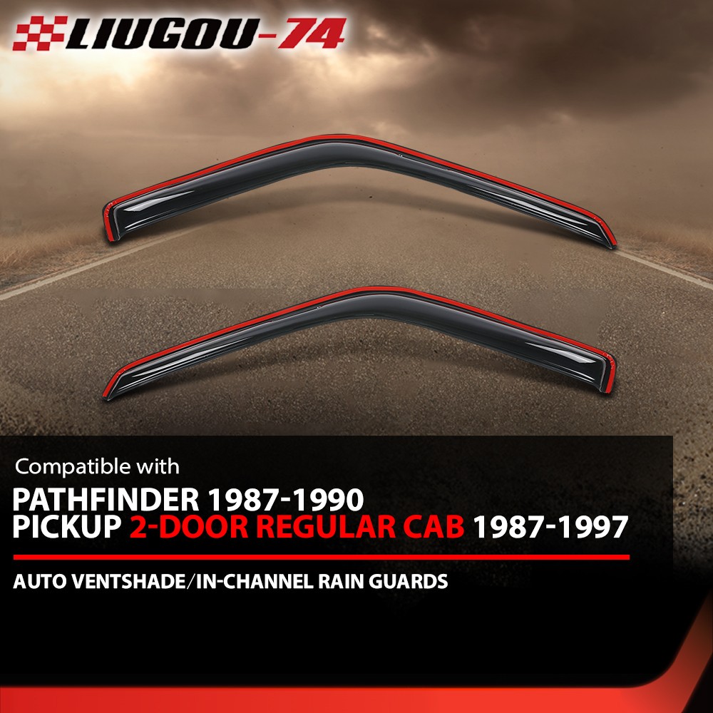 In-Channel Ventvisor Window Deflectors Fits Nissan Pathfinder Pickup D21 87-97