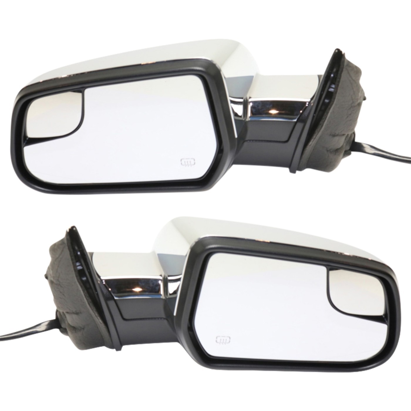 Mirror For 2010-2017 Chevrolet Equinox Set of 2 LH and RH with BSG Chrome