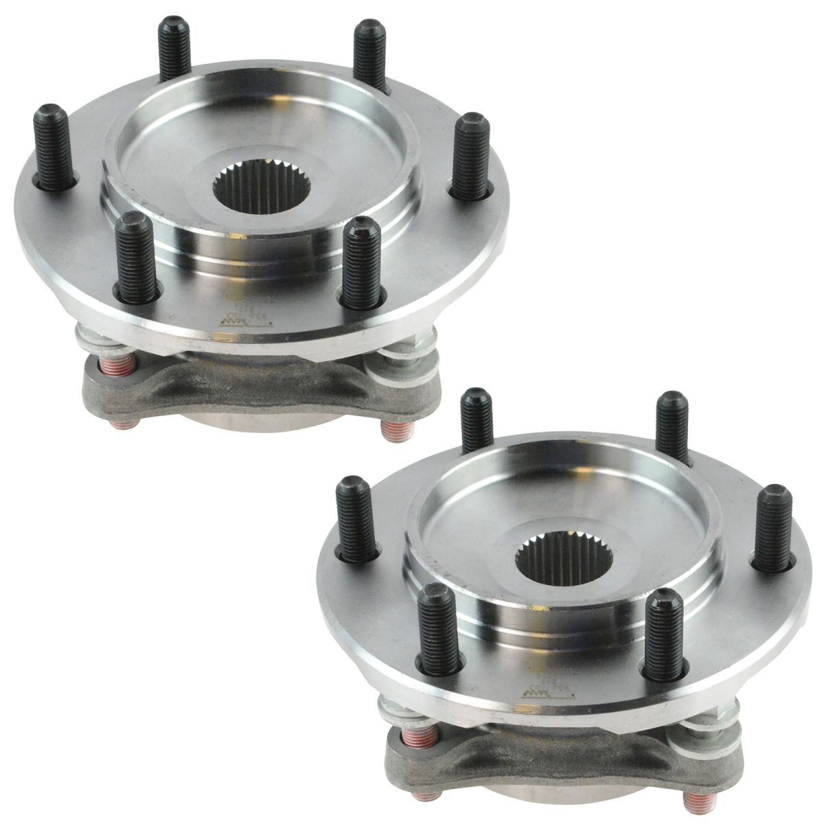 TRQ Front Wheel Hub Bearing Assembly Driver Passenger Pair for Tacoma 4Runner FJ