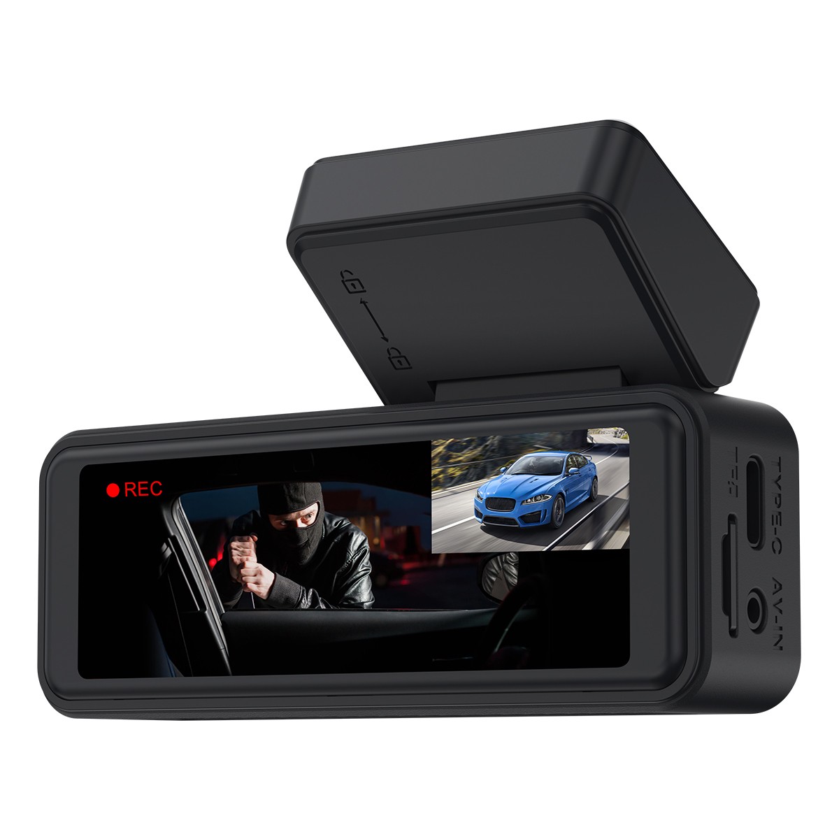 Dash Camera 4K Front Rear Dash Cam Built-In WiFi & GPS App control Night Vision_