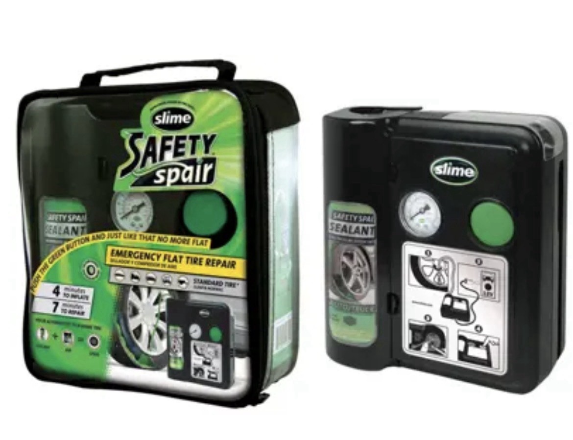 SLIME 70005 SAFETY SPAIR EMERGENCY FLAT TIRE REPAIR STANDARD TIRE CAR REPAIR