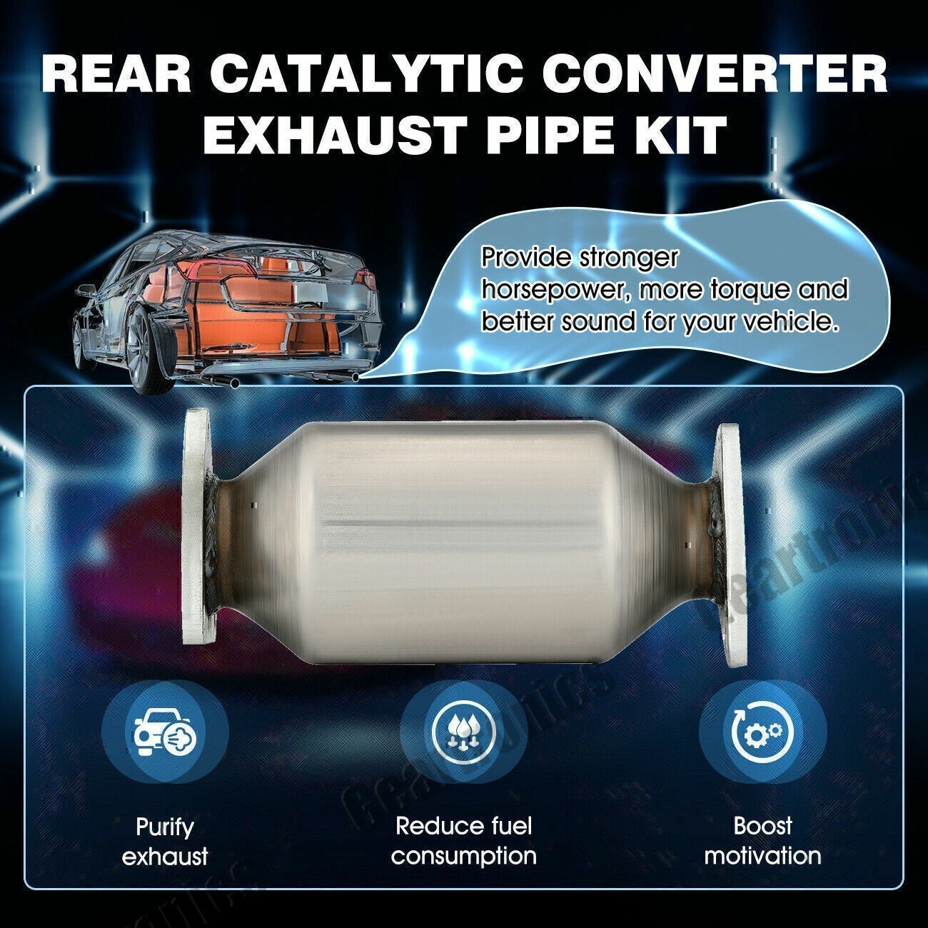 catalytic converter rear catalytic converter for honda accord bolt on connection