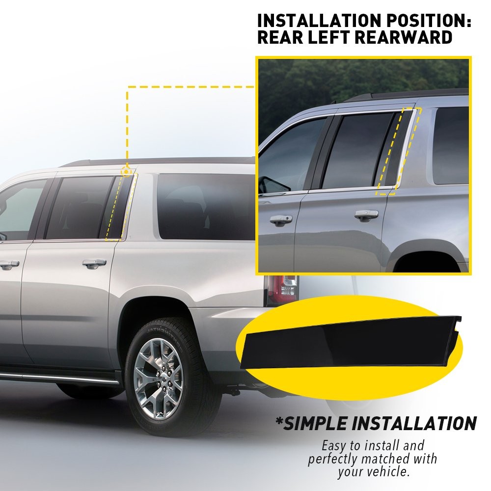 926-245 Door Applique fits 2015-2018 Escalade Tahoe Yukon 22837465 Rear Right