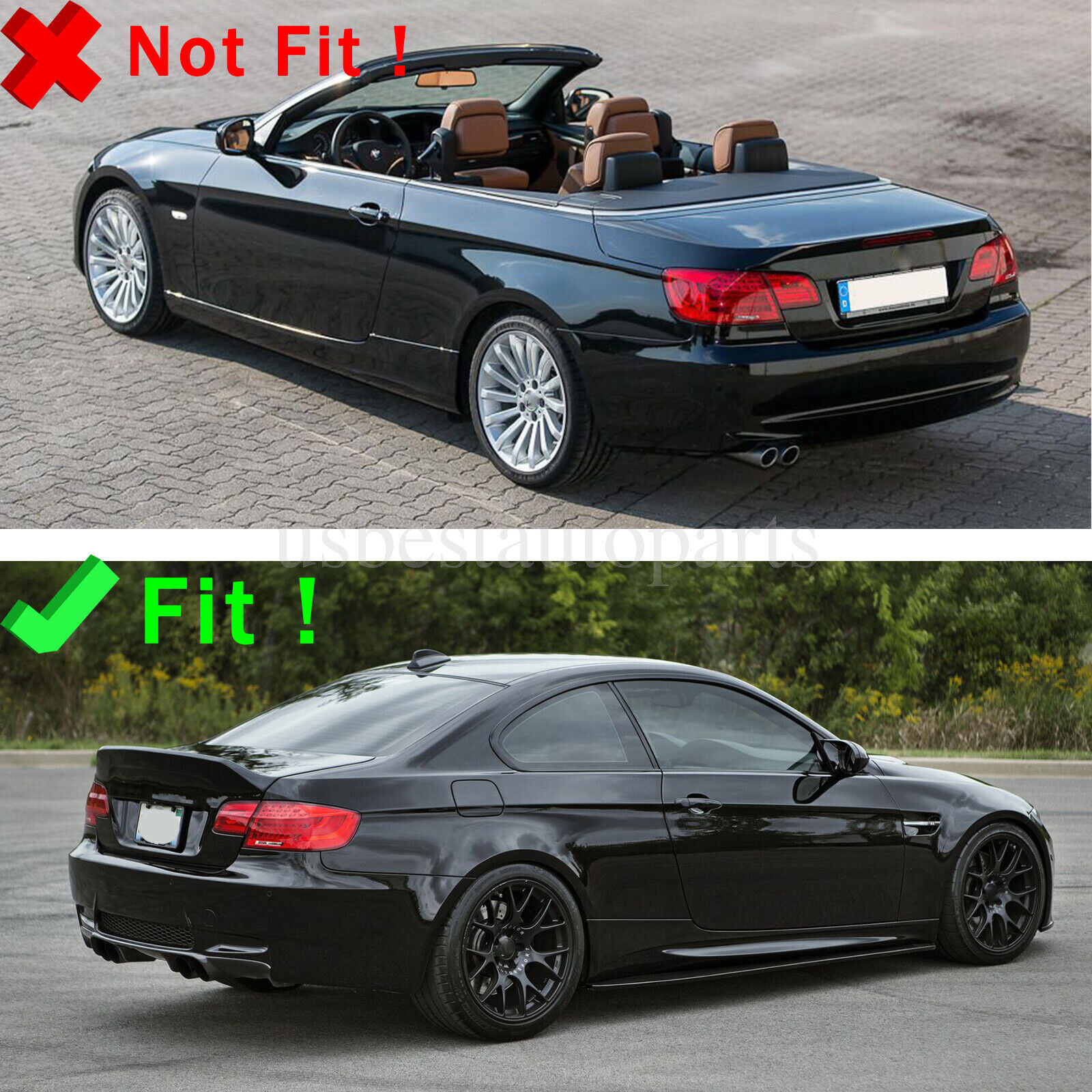 For BMW 3-Series M3 E92 Coupe LCI 2008-2013 LED Tail Lights Smoke Sequential