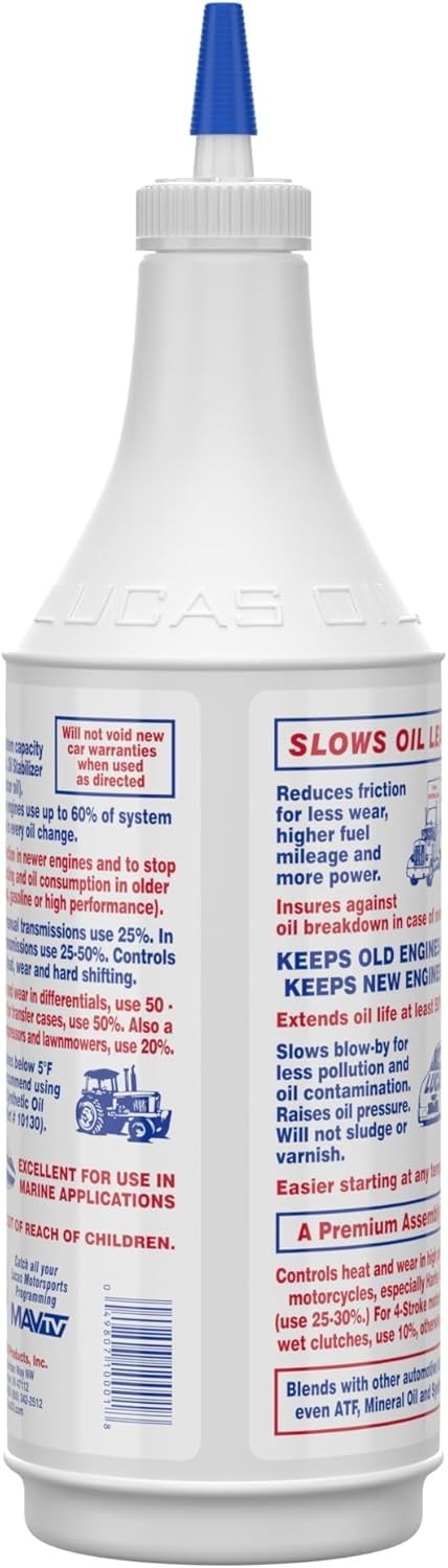 Lucas Oil 10001 Heavy Duty Oil Stabilizer – 1 Quart