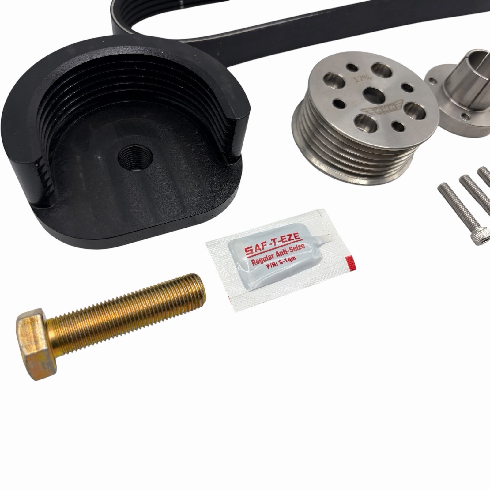 WMW 17% Supercharger Reduction Pulley Kit for R53 2002-06 MINI Cooper S and R52