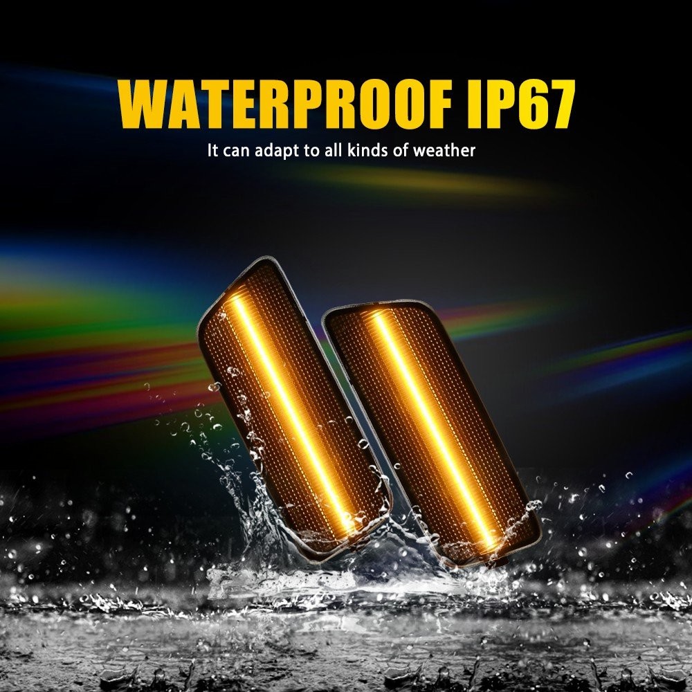 For 10-14 VW Volkswagen MK6 Golf/GTI Front Side Marker Amber LED Signal Lights H