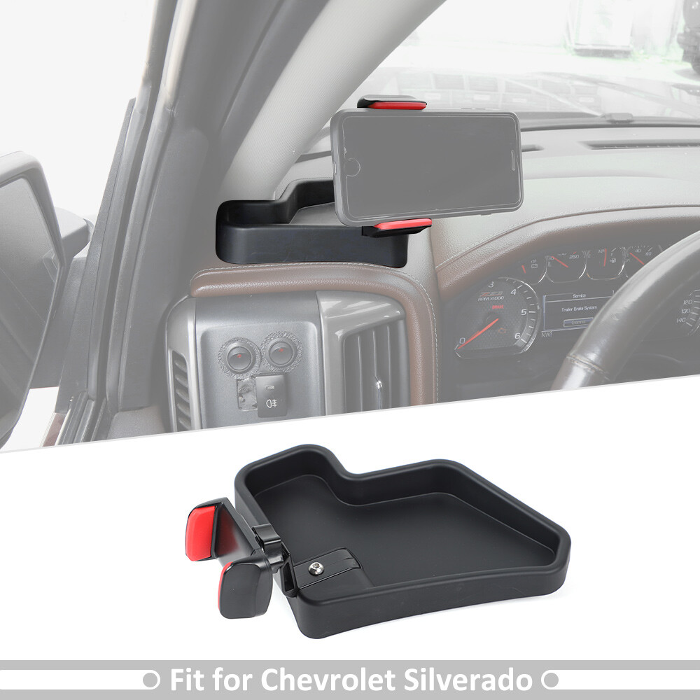 Driver Dash Phone Holder Storage Tray Accessories For Chevy Silverado Sierra 14+