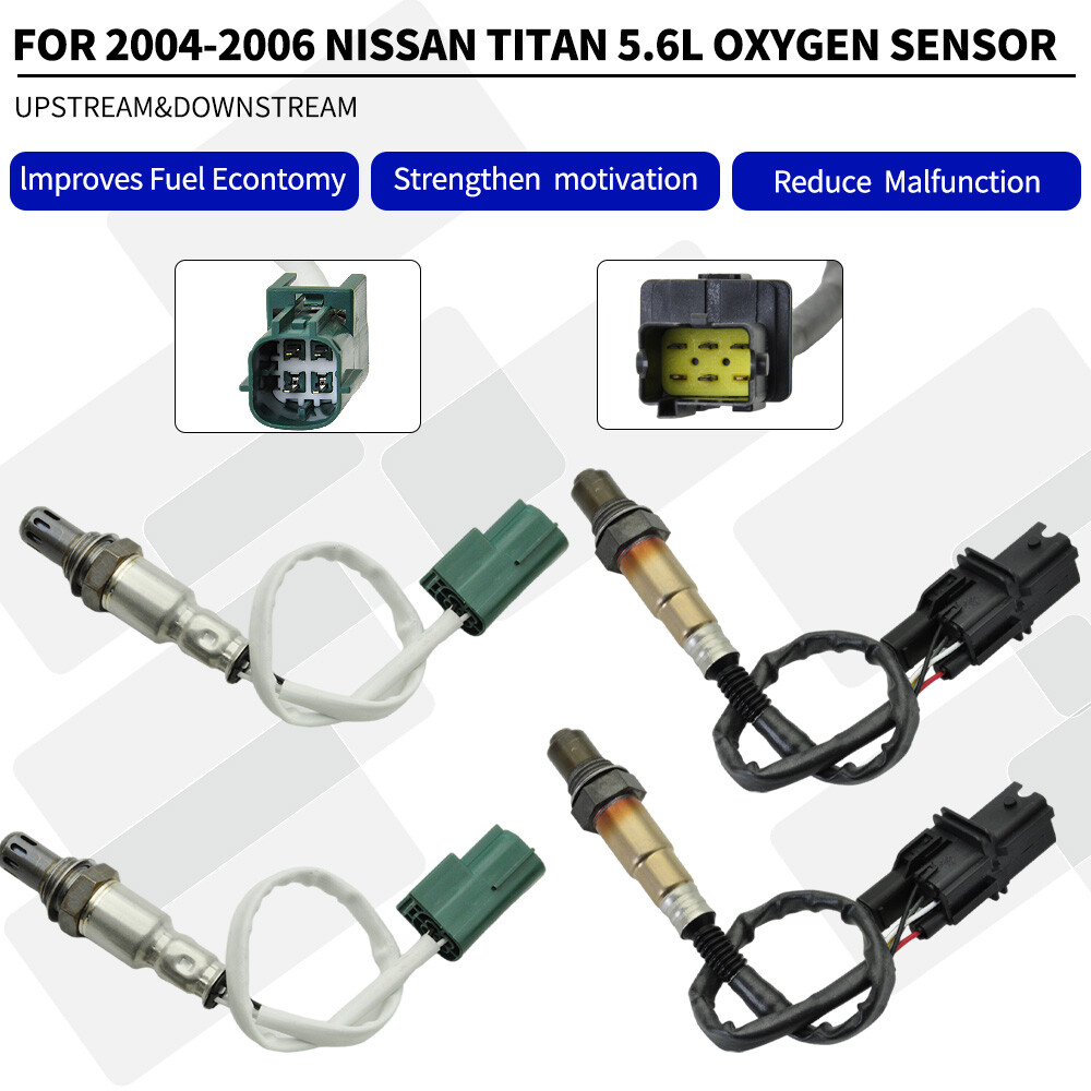 4PCS Oxygen O2 02 Sensor Upstream & Down For 2004 Nissan Pathfinder Armada 5.6L