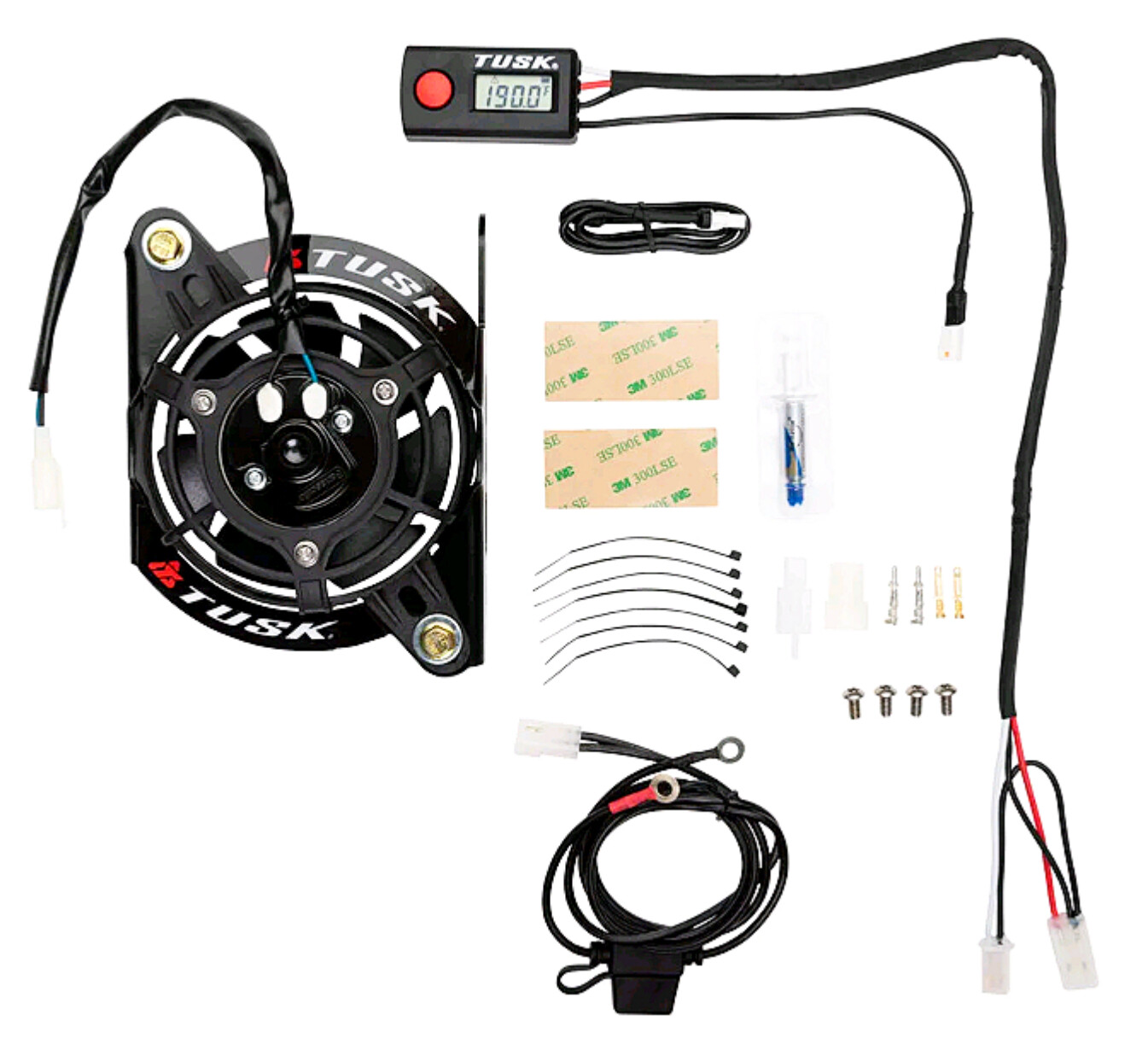 Tusk Digital Radiator Fan Kit Ktm 2017-2022 Fc Tc Te Fx Sx Xc-f Gncc (01