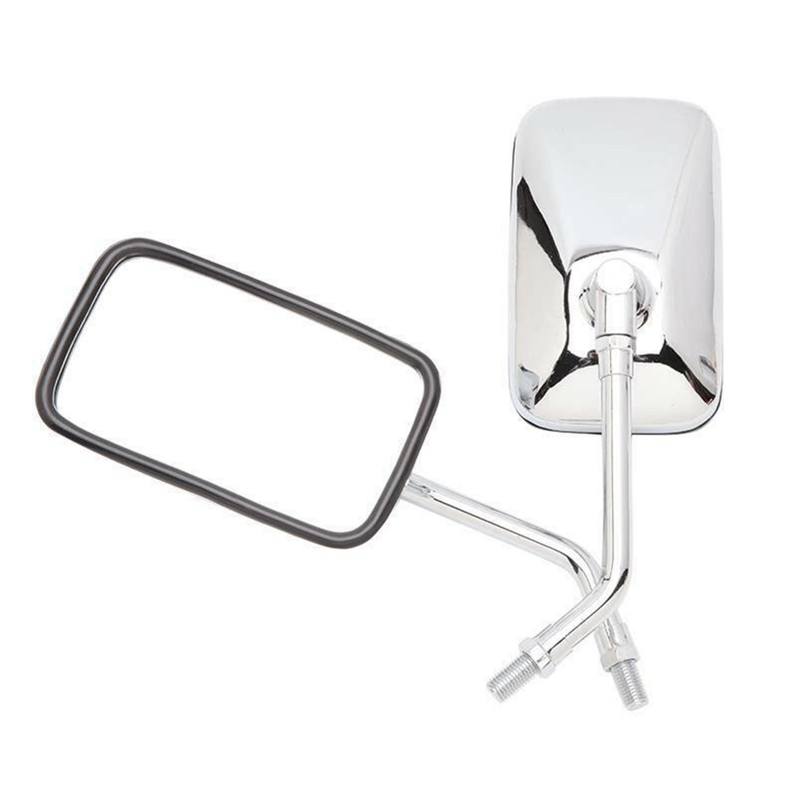Chrome Motorcycle Rectangle Side Mirrors For Honda Magna 500C 1000 250 VF 750C