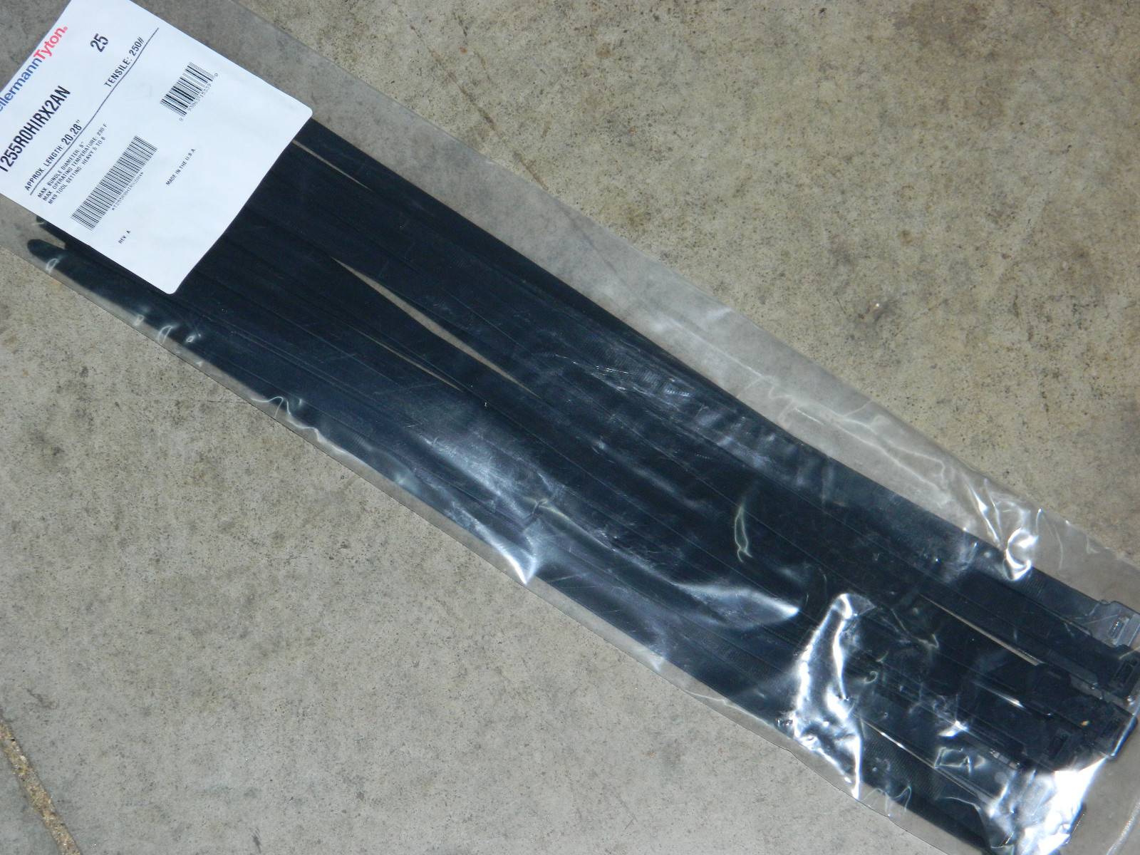 (25) HEAVY DUTY ZIP TIES CABLE STRAPS PACKAGE 20 INCH 20″ TENSILE 250LB USA MADE