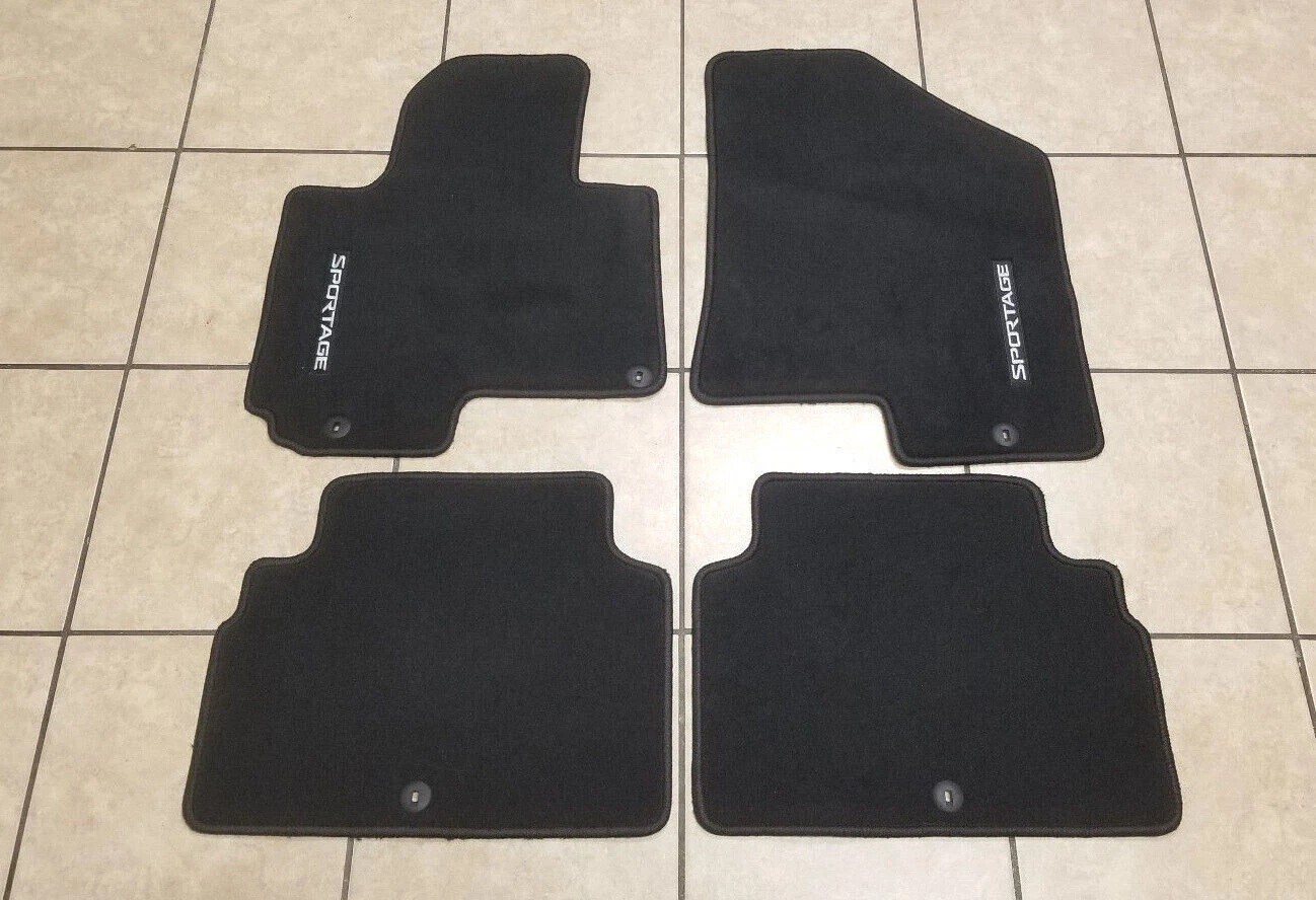 2010-2016 Kia Sportage 4PC Carpeted Floor Mat Set 3WF14-AC400WK Kia OEM Mats