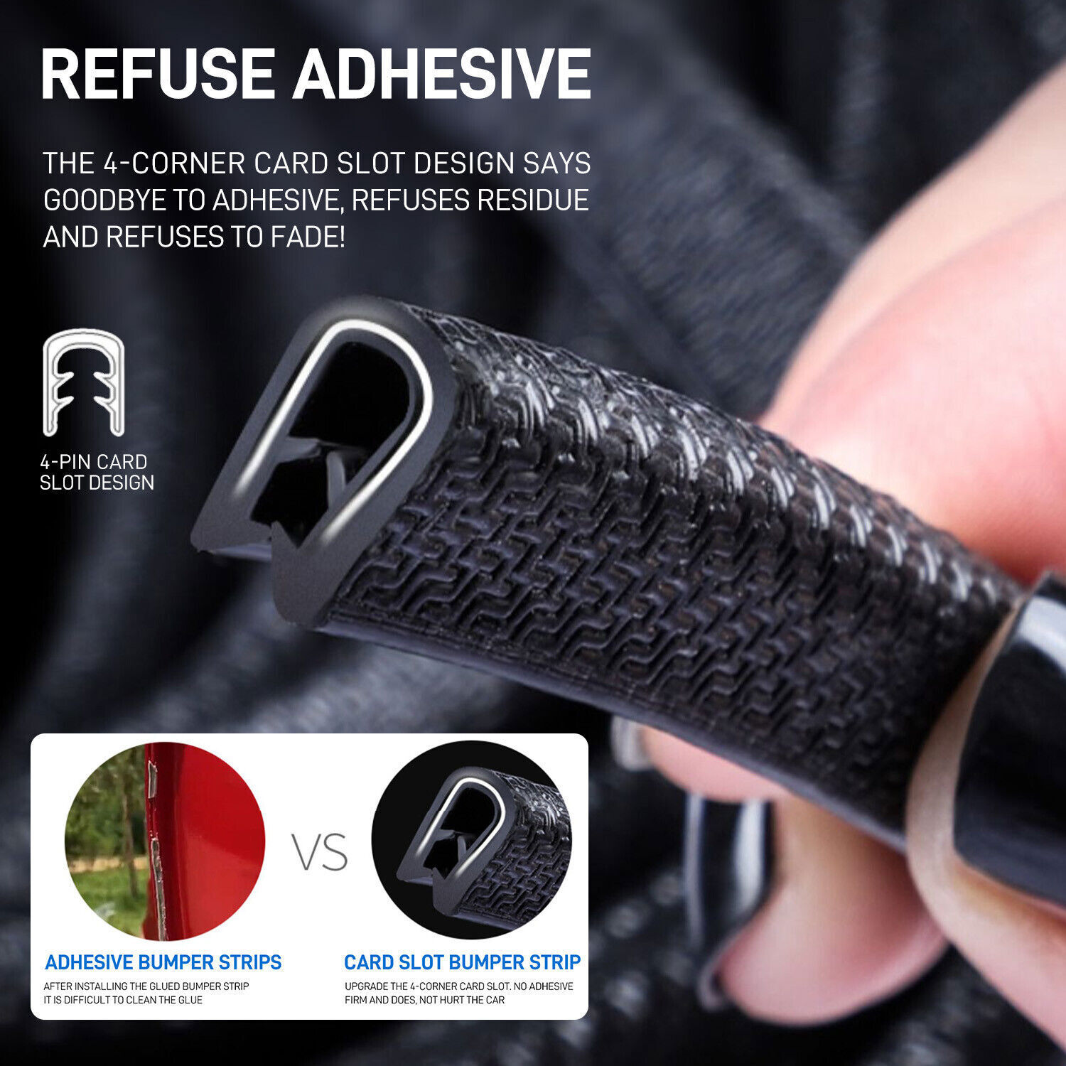 Black 65Ft U Shape Rubber Seal Car Door Edge Guard Molding Trim Protectors Strip