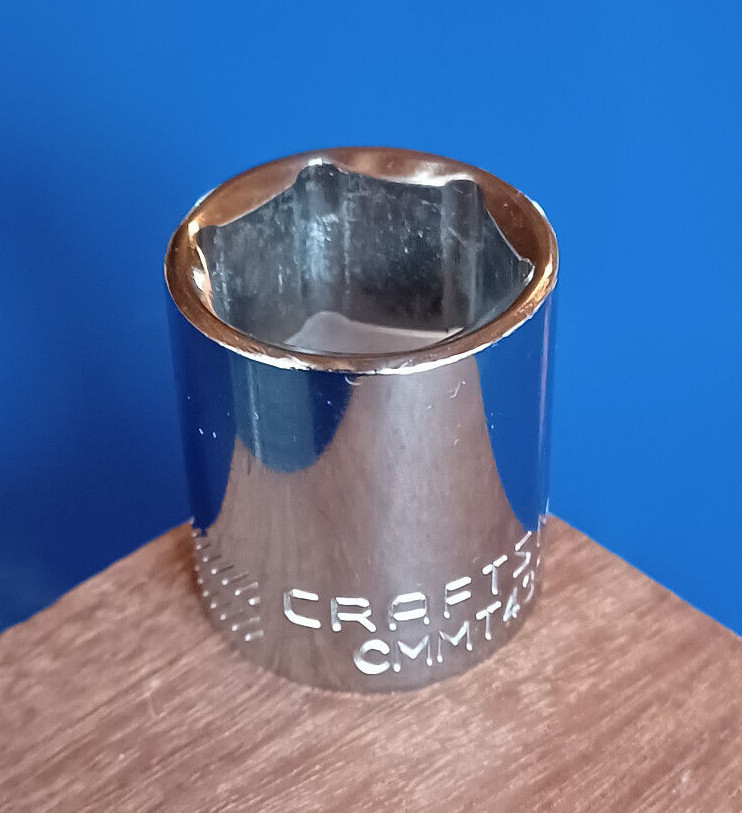 Craftsman 3/8″ Drive 6 Pt. Shallow Socket Polished Chrome Pick a Size NEW MM SAE