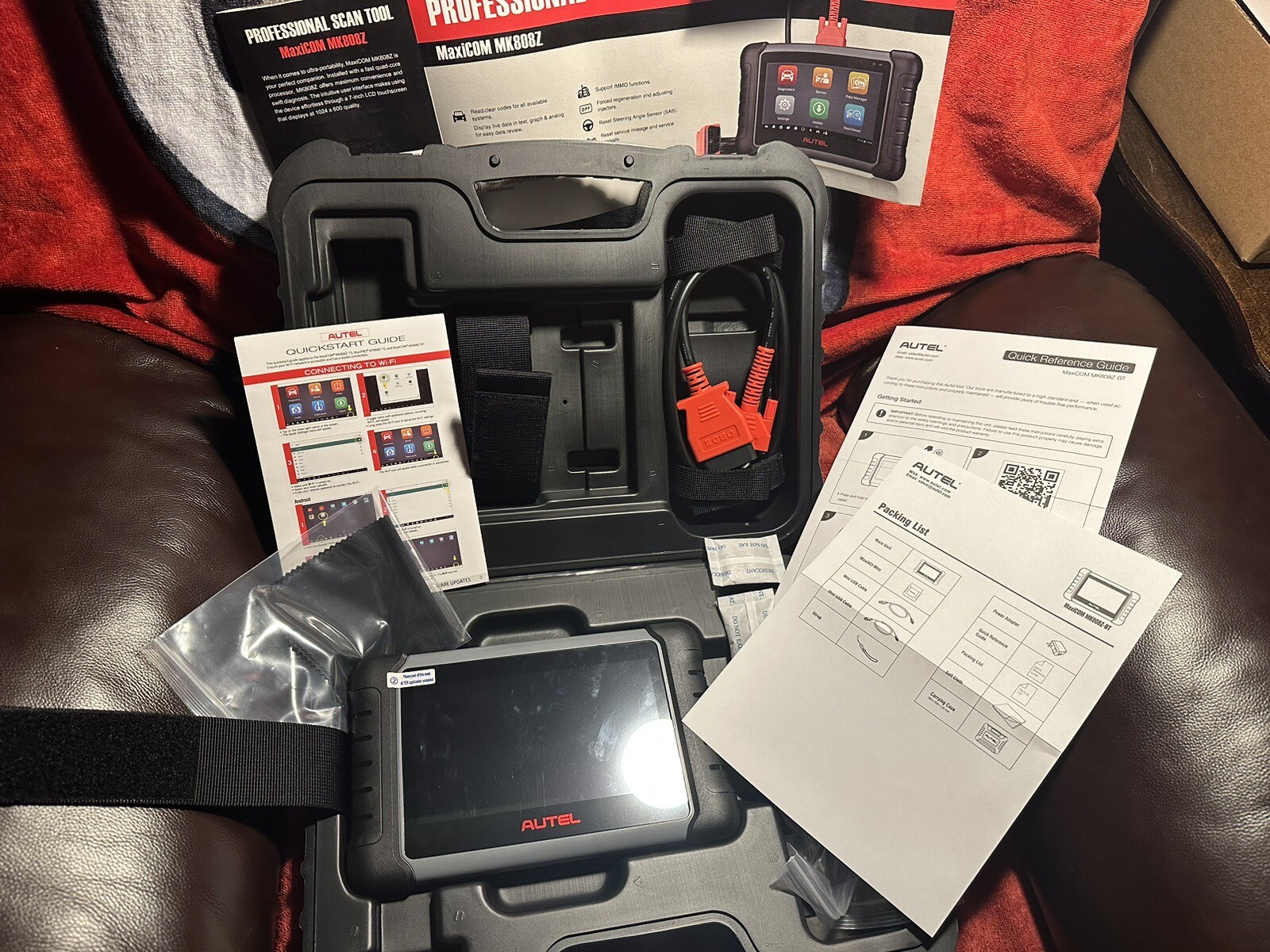 2026 AUTEL MAXICOM MK808Z FULL FUNCTION MK808-Z DIAGNOSTIC SCANNER DOM ASIAN EUR