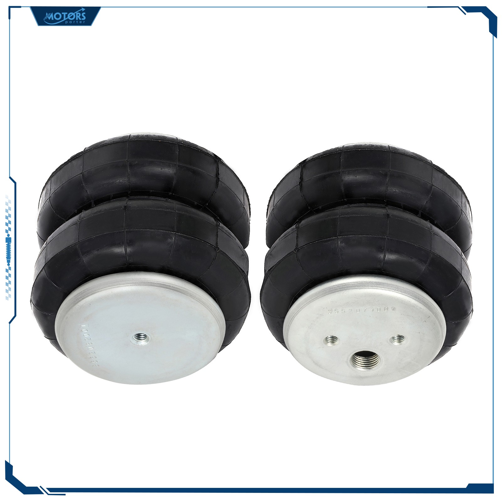 Pair For Firestone 2500 LBS 1/2″NPT port Diameter 6″ Air Ride Suspension Bags