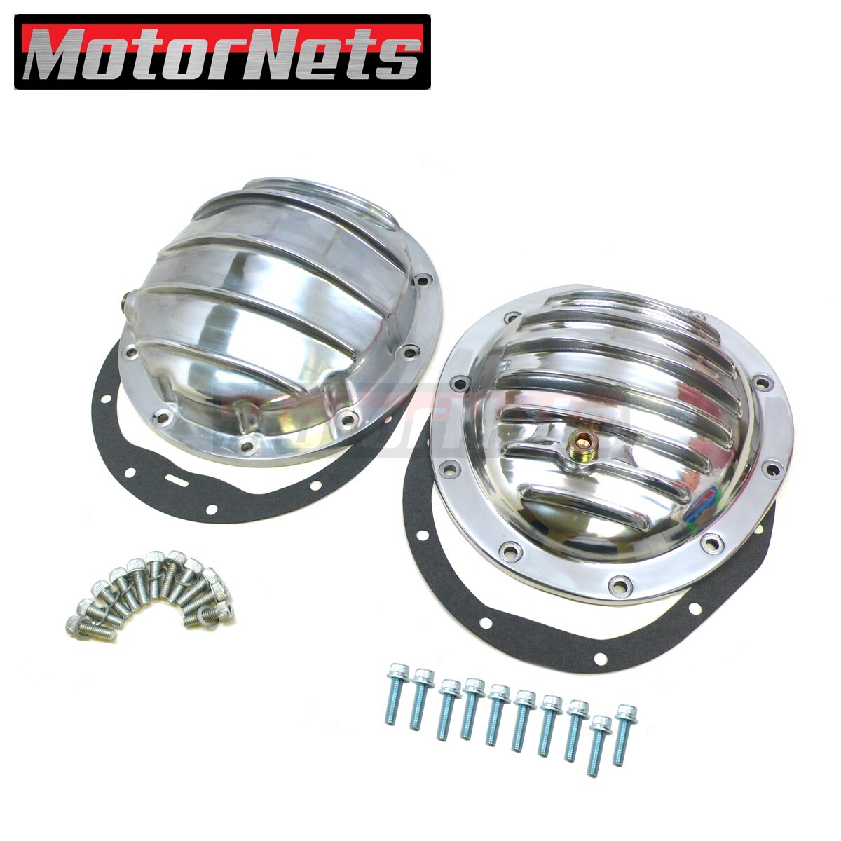 Polish Finn Front&Rear Differential Cover CHEVROLET Chevy GMC 10 bolts 8.5″ RG