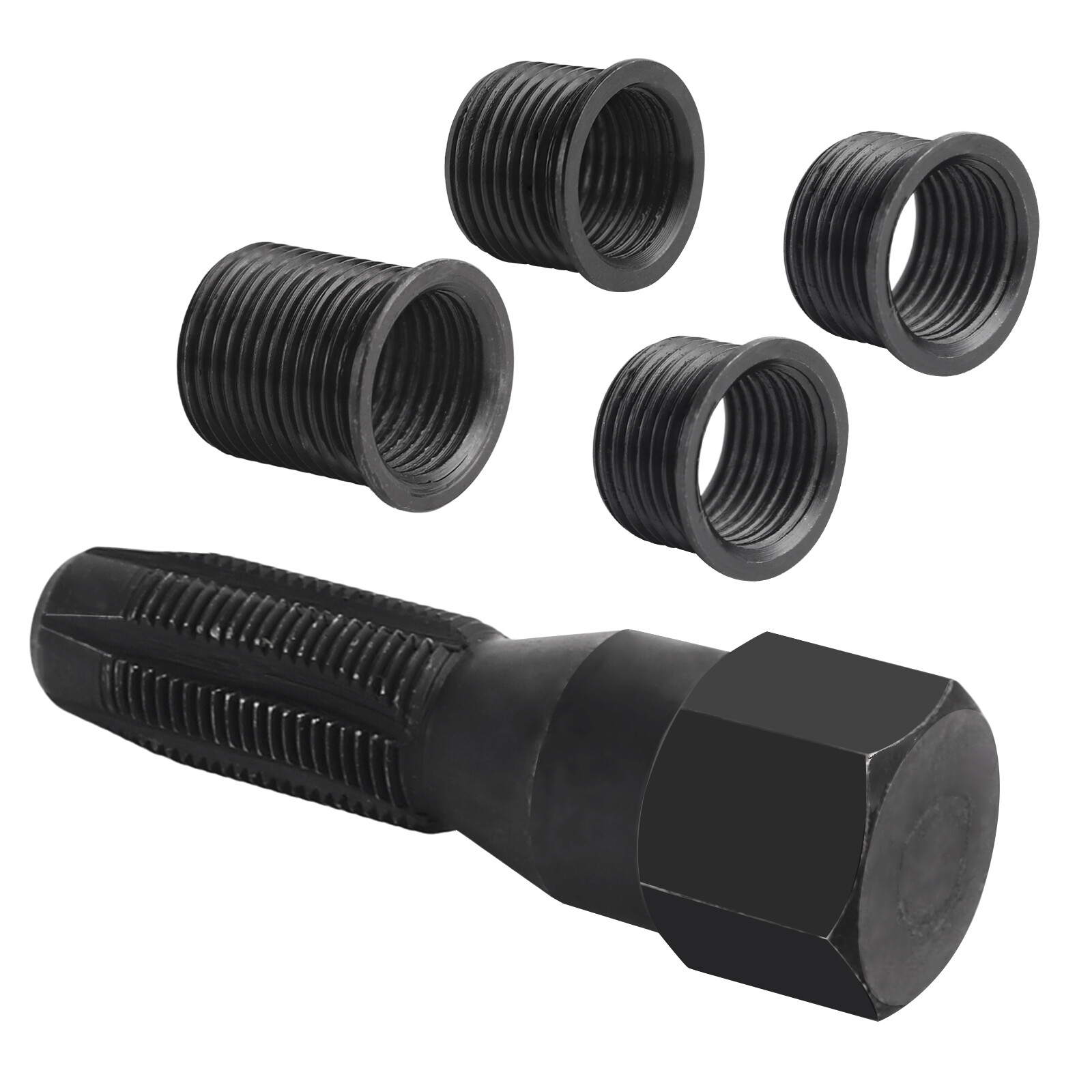 M14 x1.25 Spark Plug Rethread Thread Repair Kit Helicoil Reamer Tap w/ 4 Inserts