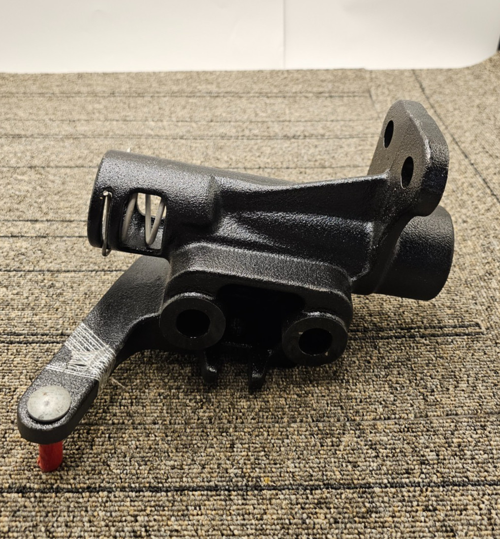 Right Hand Tow Hook Housing Bracket, Black Powder Coated Finish