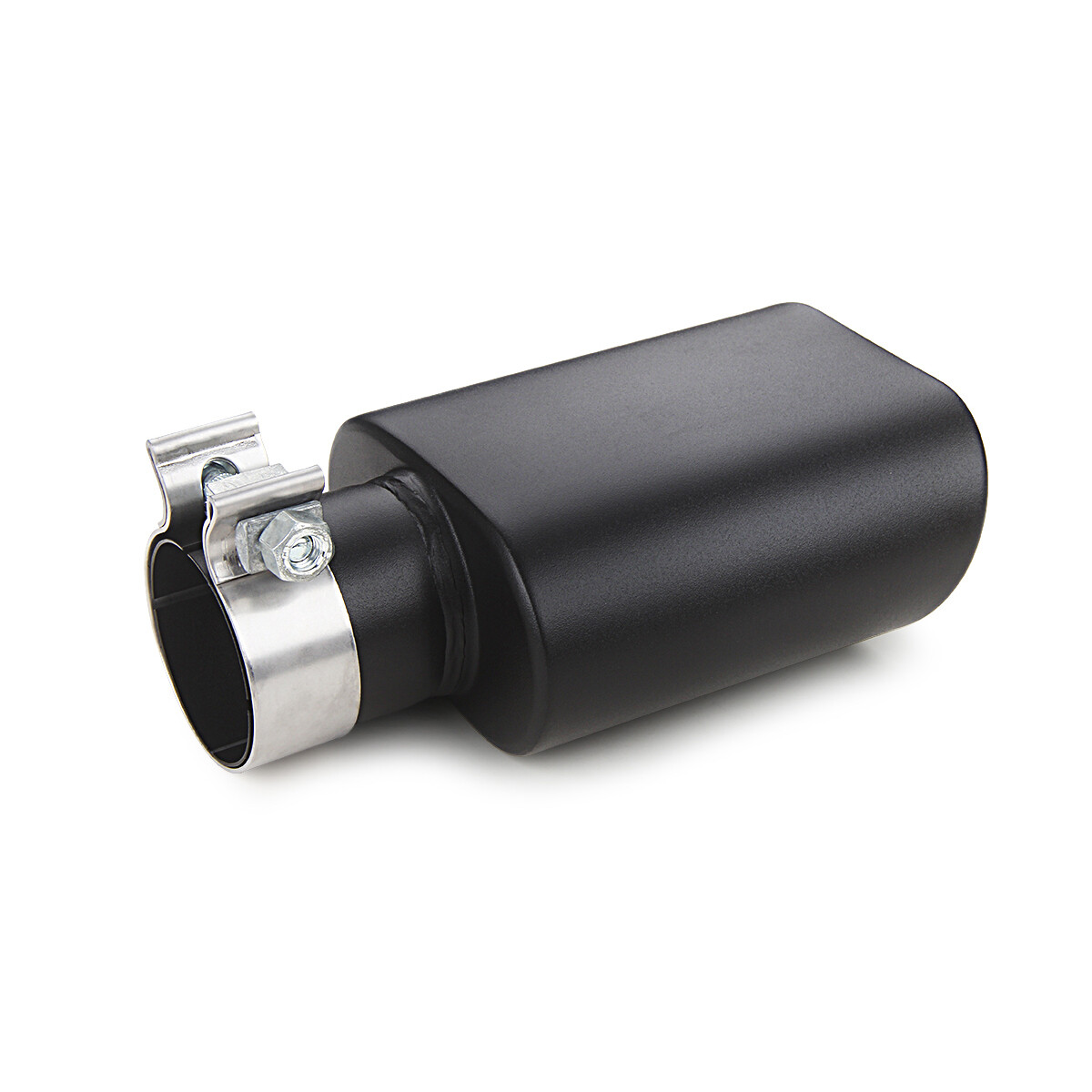 Square Exhaust Tip 2.5″ Inlet Rectangle 3″ x 5.5″ Outlet 9.5″ Long Clamp on Desi
