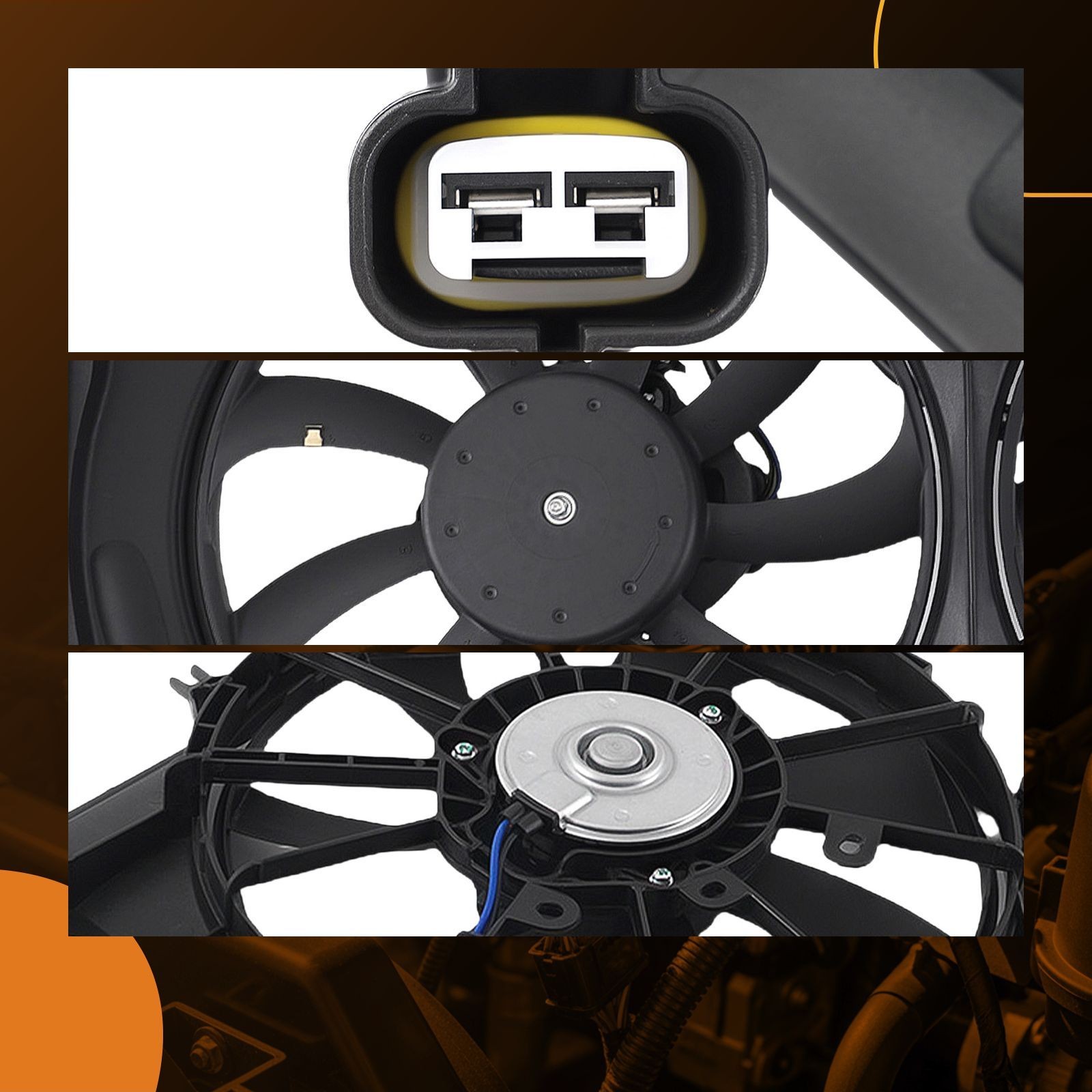Radiator Cooling Fan for Toyota Avalon/Camry Hybrid 12-18 163630A150 163610V320
