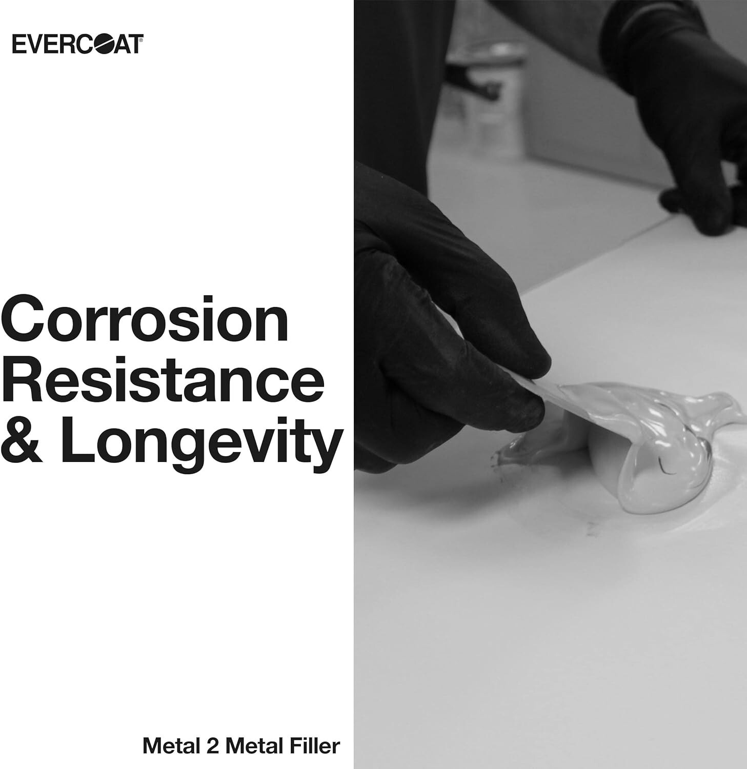 Evercoat 889 Metal 2 Metal reinforced body filler for Metal Surfaces Quart
