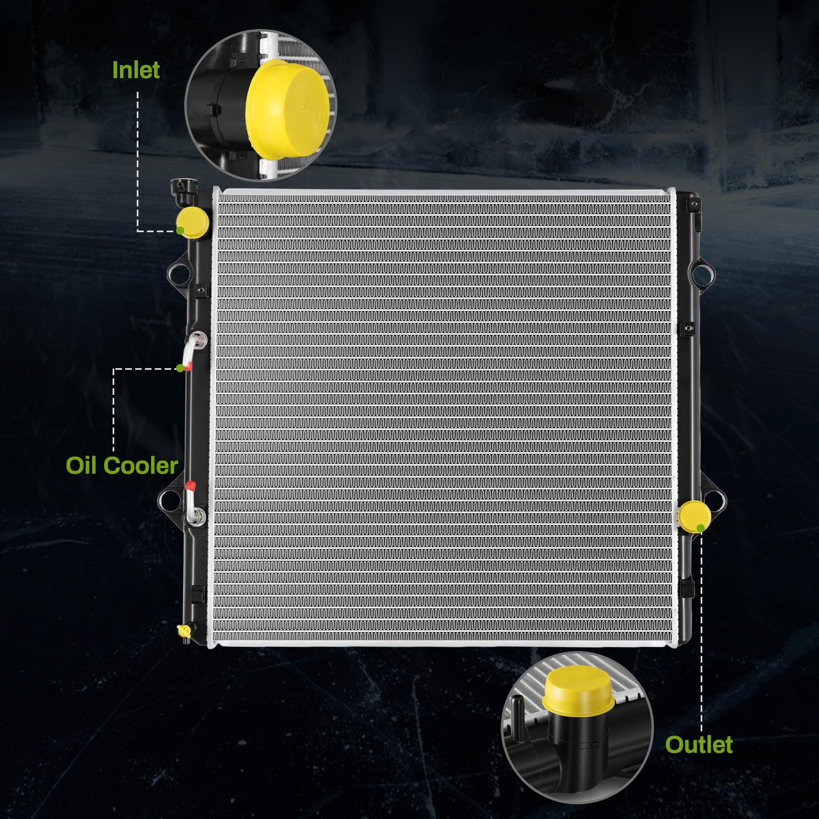 AUTOSAVER88 Radiator Compatible with 2010-2023 Lexus GX460 V8 4.6L Engine