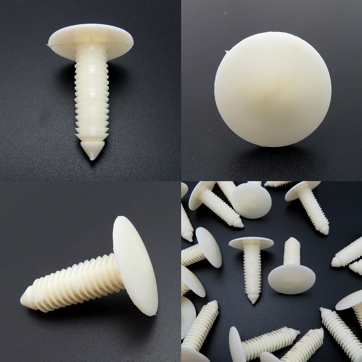 25 Fits 11/32″ Hole Plastic Clip Push Type Fastener Bumper Fender Rivet