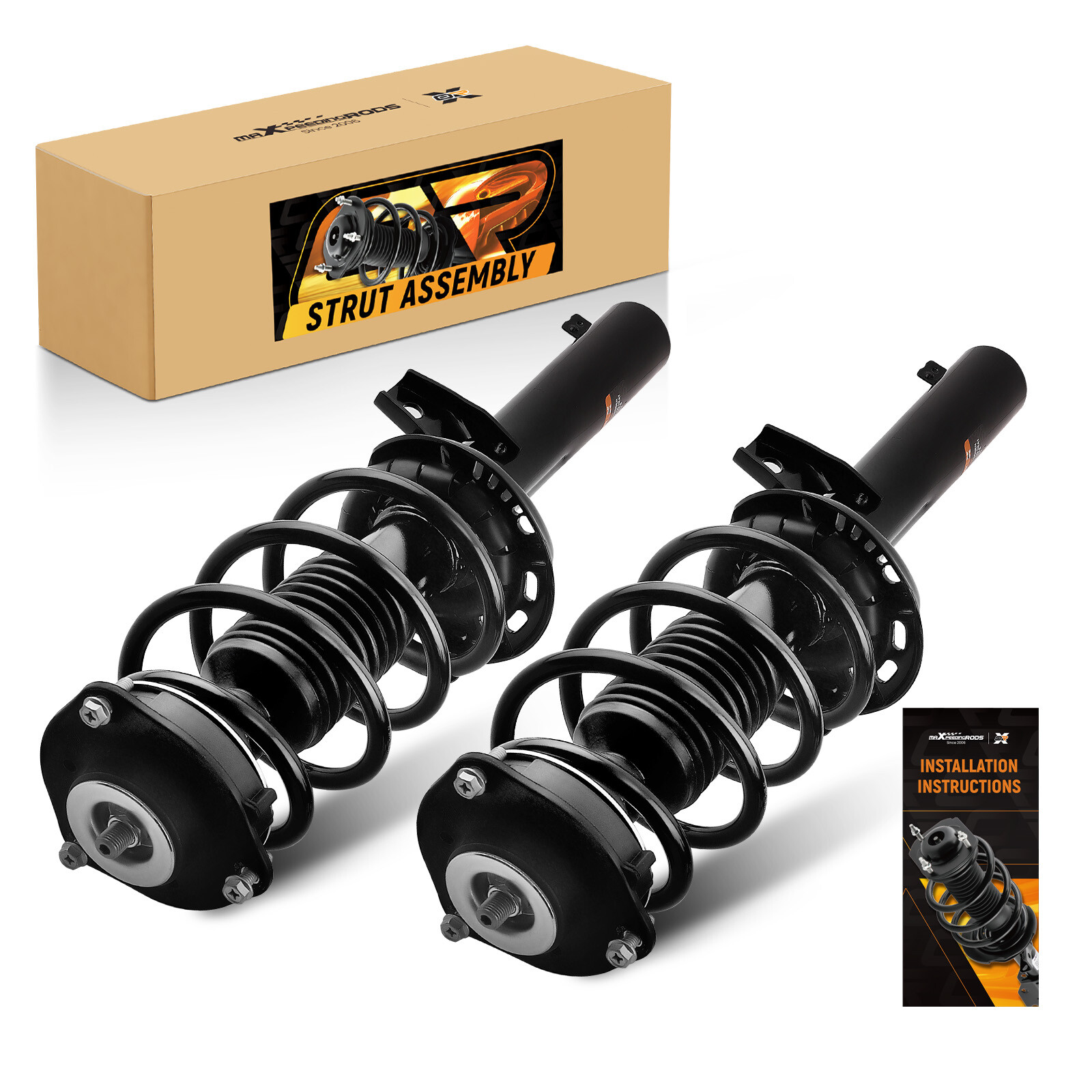 55mm Front Struts w/ Coil Springs for Volkswagen Beetle Eos Golf Jetta Passat A3