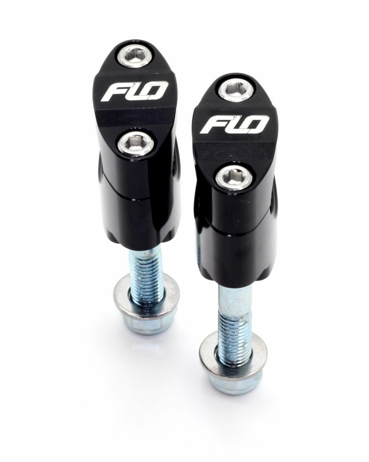 Flo Black Rubber Mount Fat 1 1/8″ 28.5mm Oversize Handlebar Clamp Bar Mounts
