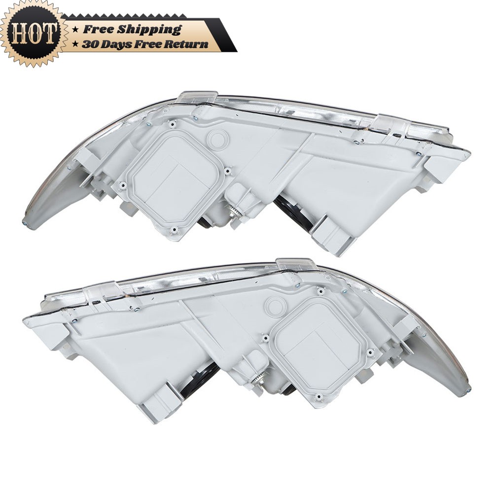 Silscvtt Left+Right Side Headlights For Toyota Camry 2007 08 2009 Chrome Housing