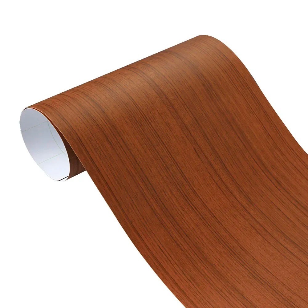 Car Interior Wood Grain Textured Glossy Vinyl Wrap Sticker DIY Decal Sheet Film