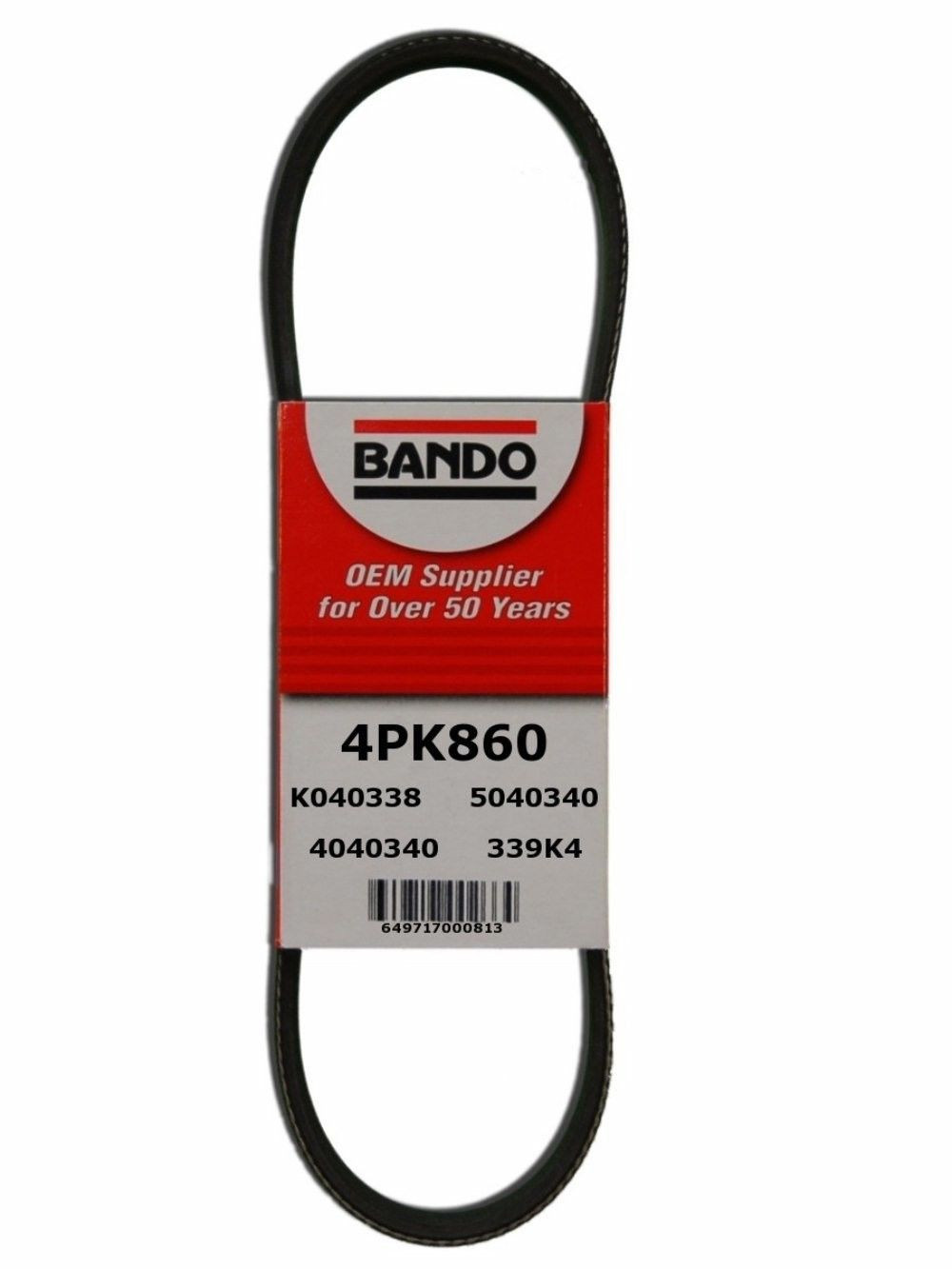 TOYOTA TUNDRA V6 3.4 L BANDO Drive Belt 3 Pcs AC/PS/ALT 4PK860 4PK1050 4PK1070