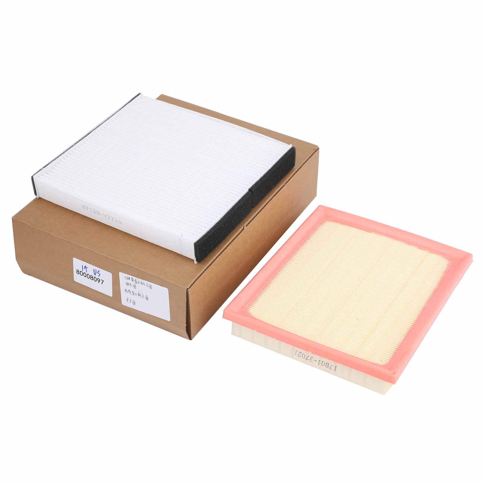 2pcs Combo Set Engine & Cabin Air Filter For PRIUS CT200H 17801-37020