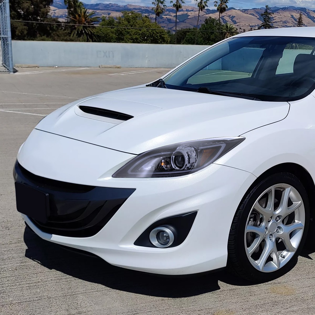 Fits 2010-2013 Mazda 3 Smoke Projector Headlights LED Strip Lamp Pair Left+Right