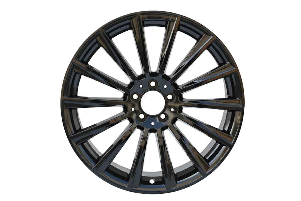 17×8 Gloss Black Multi Spoke Rims 5×112 ET35 Fits Audi A4 A5 Q5 VW Passat Tiguan