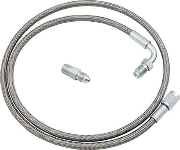 Stainless Steel Clutch Line Kit 48″ for Auto with Clear Zinc Plated Ends