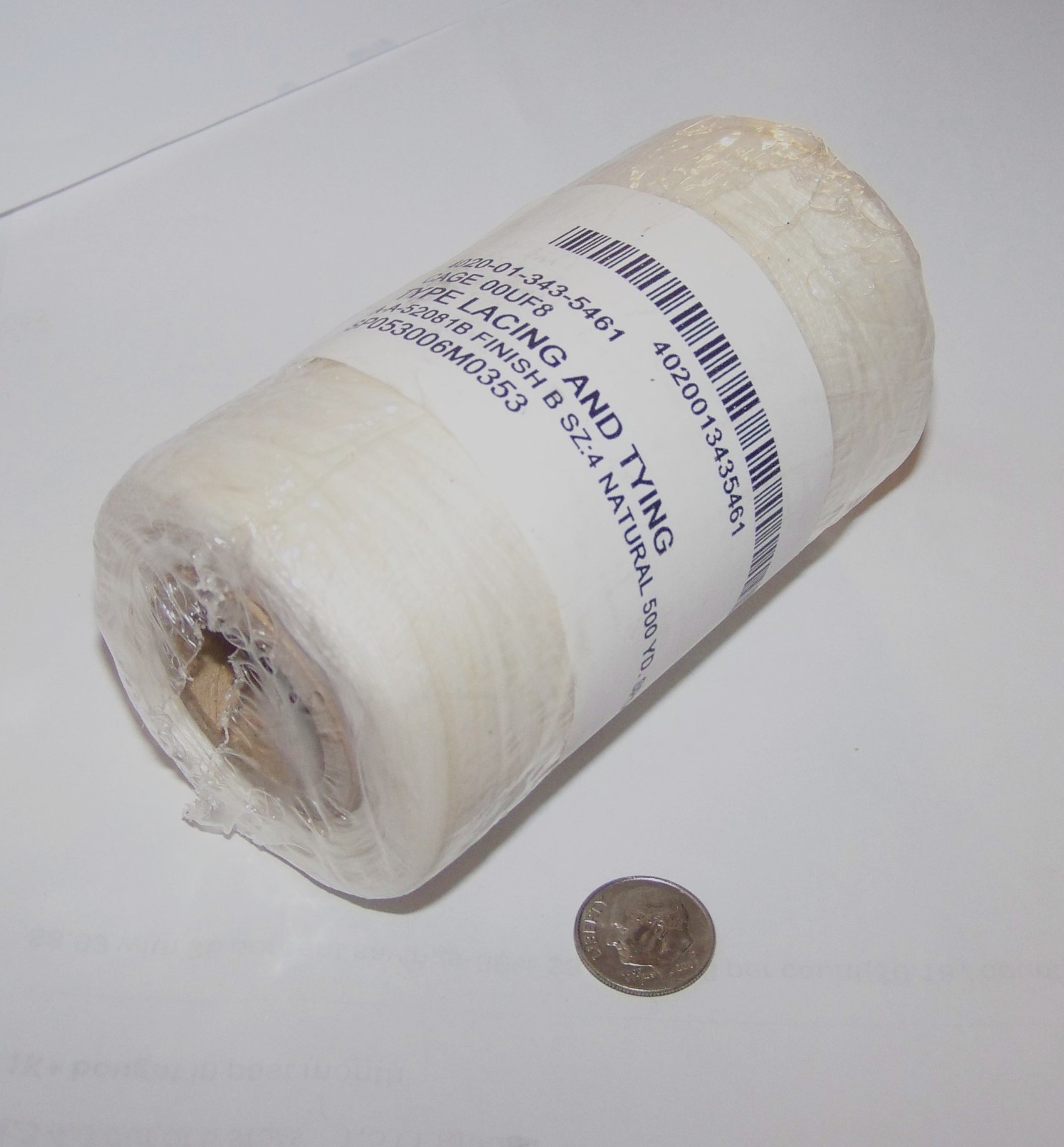 AIRCRAFT F15 C130 CONSOLIDATED CORDAGE A-A-52081B POLY WAX LACING /TY 1500′ TAPE