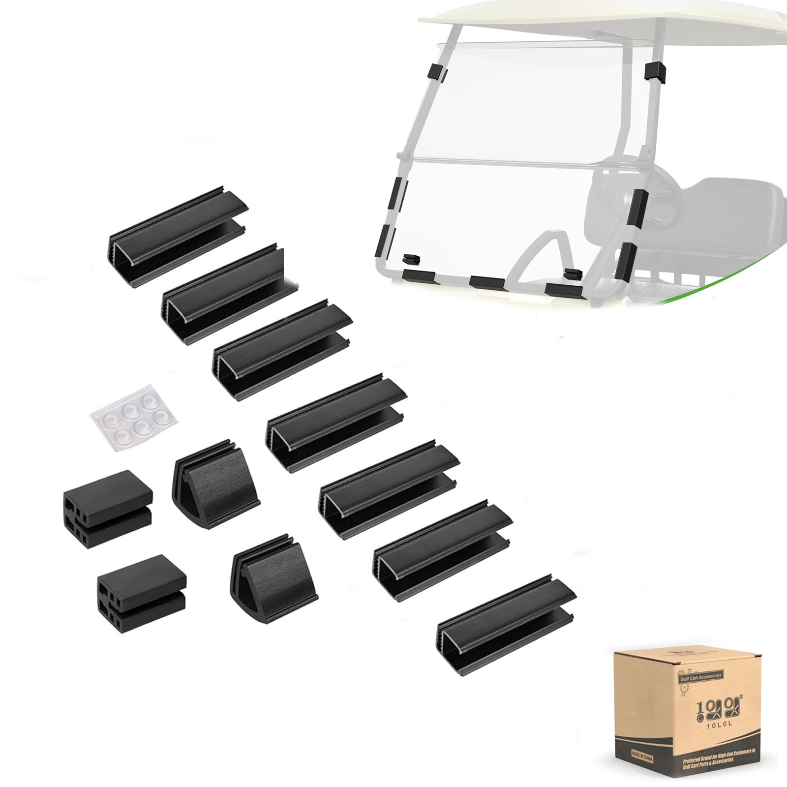 Golf Cart Windshield Mounting Clips for Yamaha G2 G14 G16 G19 G22 Club Car DS