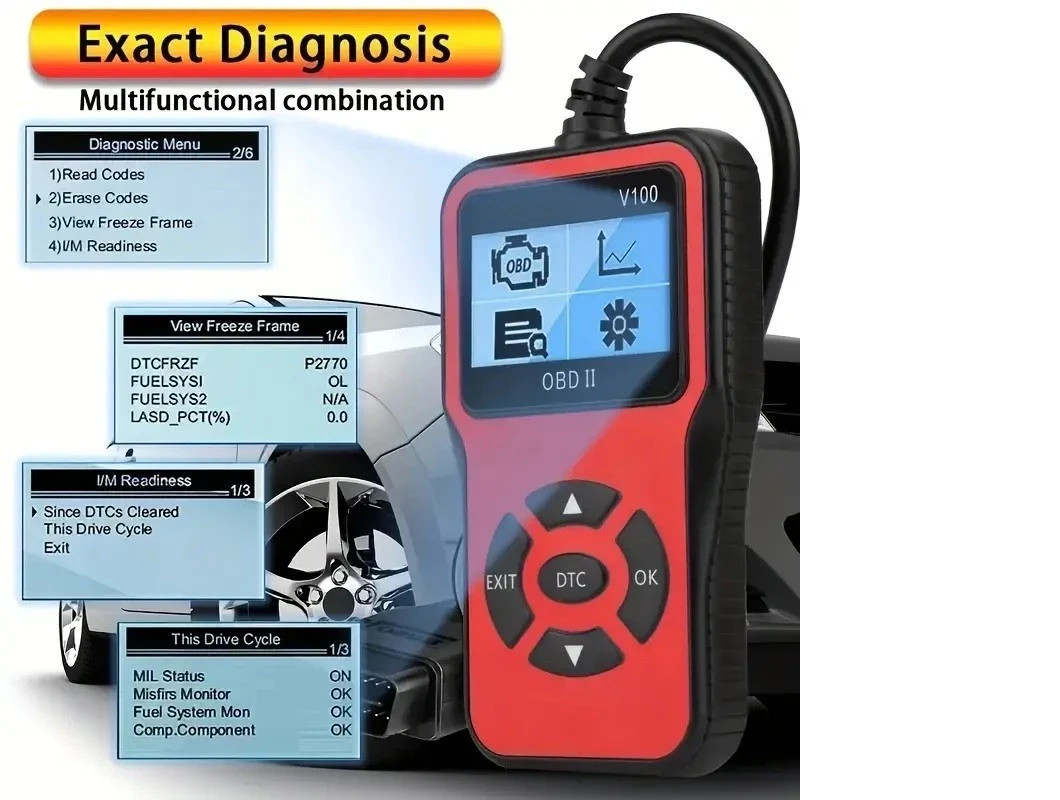 OBDII Scanner Compact Engine Light Diagnostic Tool – Fresh Stock – New