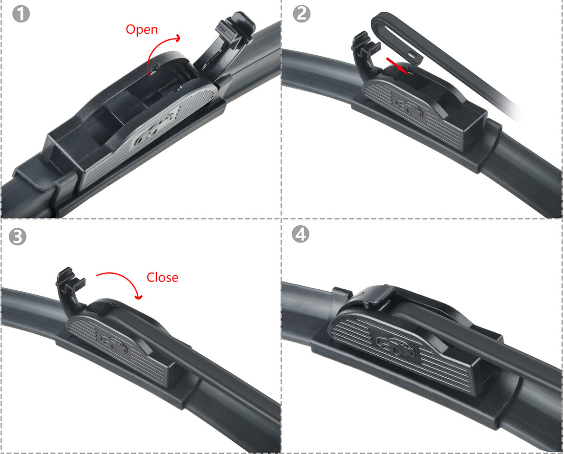 Juyioudy 26″18″14″ Front Rear Wiper Blades Fit for 2007-2006 Nissan Murano, 3pc