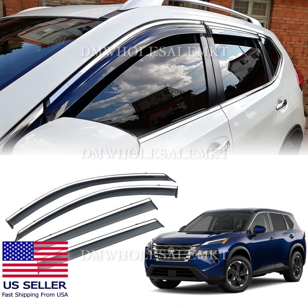 For 2021-2024 NISSAN ROGUE WINDOW VISORS SUN GUARD RAIN DEFLECTOR VENT SHADE