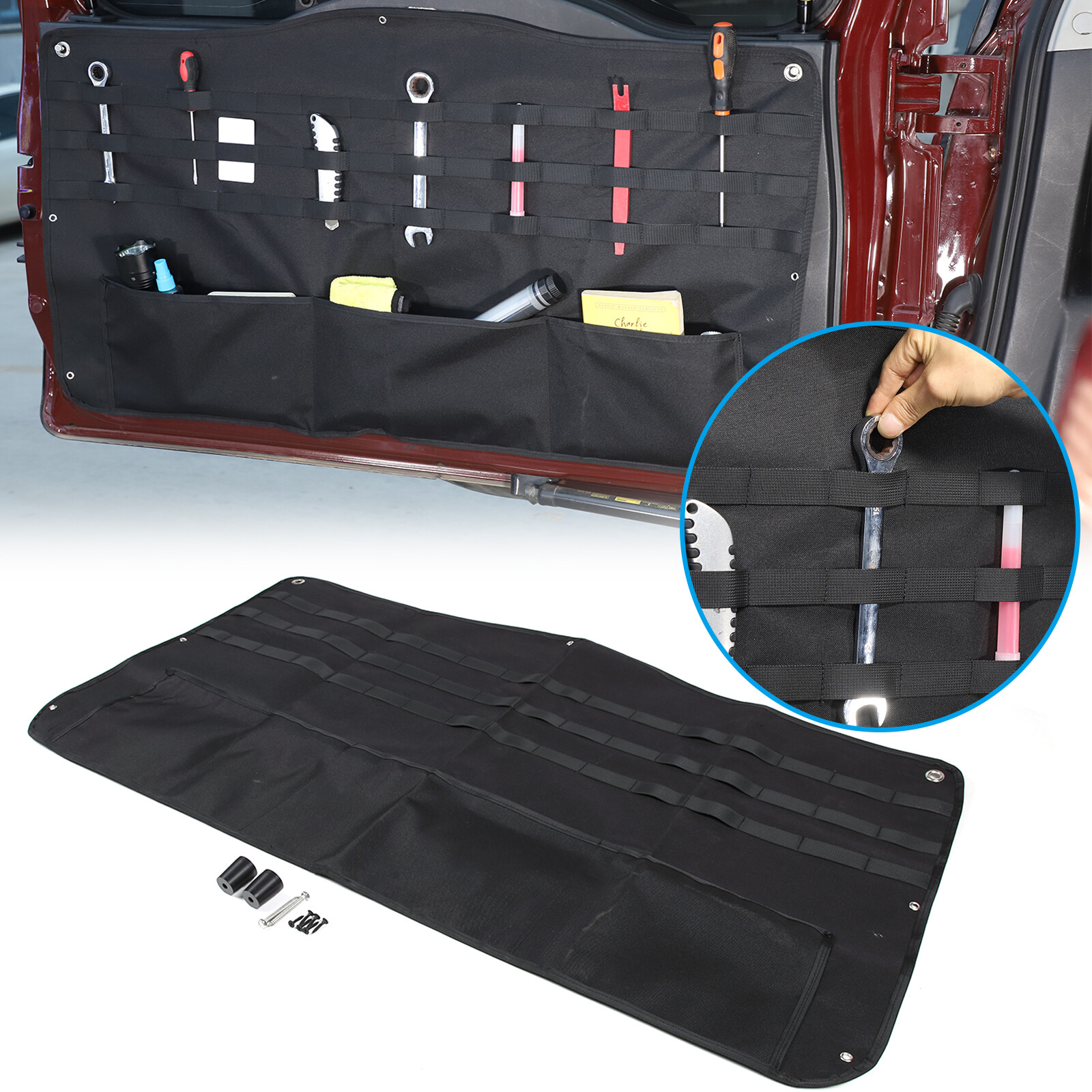 Tailgate Rear Door Cargo Trunk Storage Bag Organizer For Toyota FJ Cruiser 07+