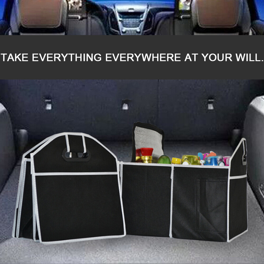 Trunk Organizer Collapsible Folding Storage Bin Bag for Caddy Car Truck Auto US
