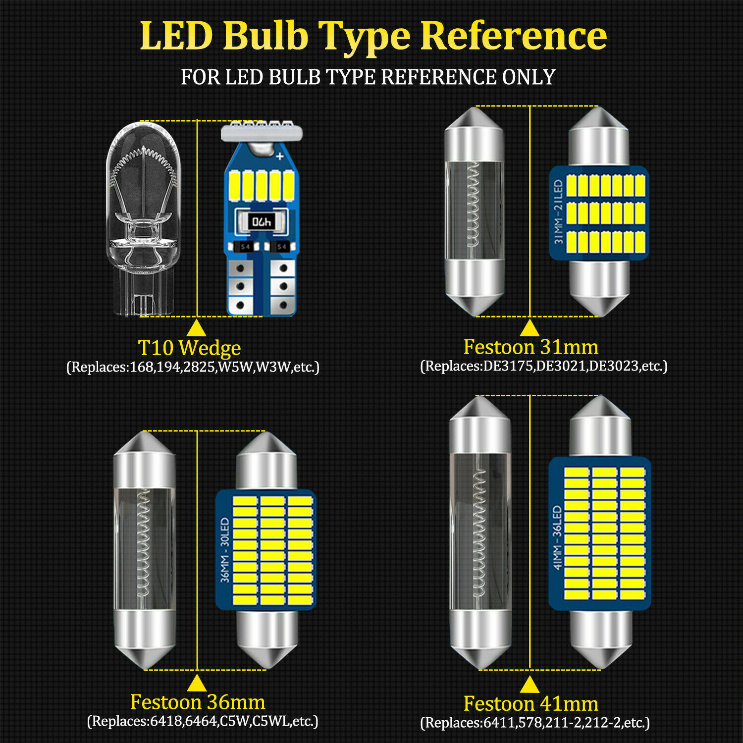6pcs Canbus LED Interior Dome Map Light Package Kit For MX-5 Miata NC 2006-2014