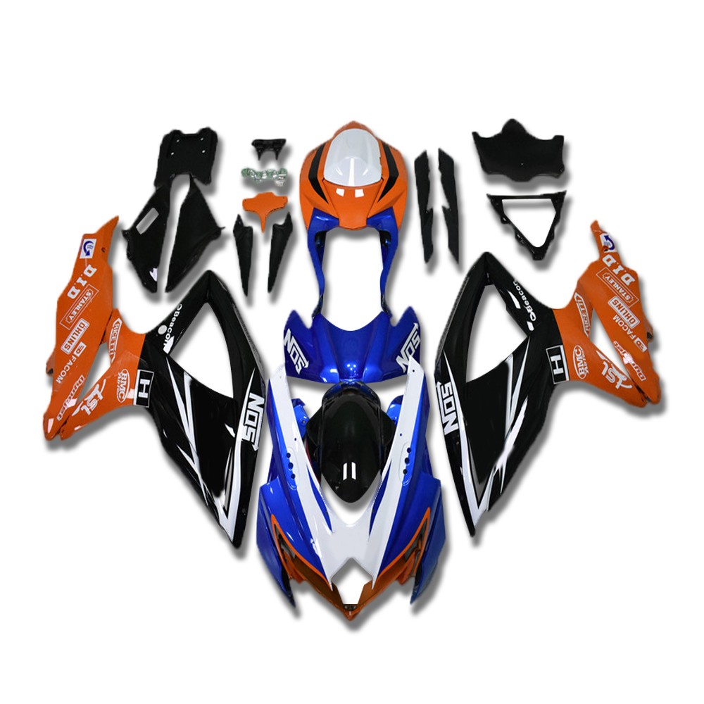Bolts + Injection Molding Fairings Fit for GSXR 600 750 SUZUKI 2008-2010