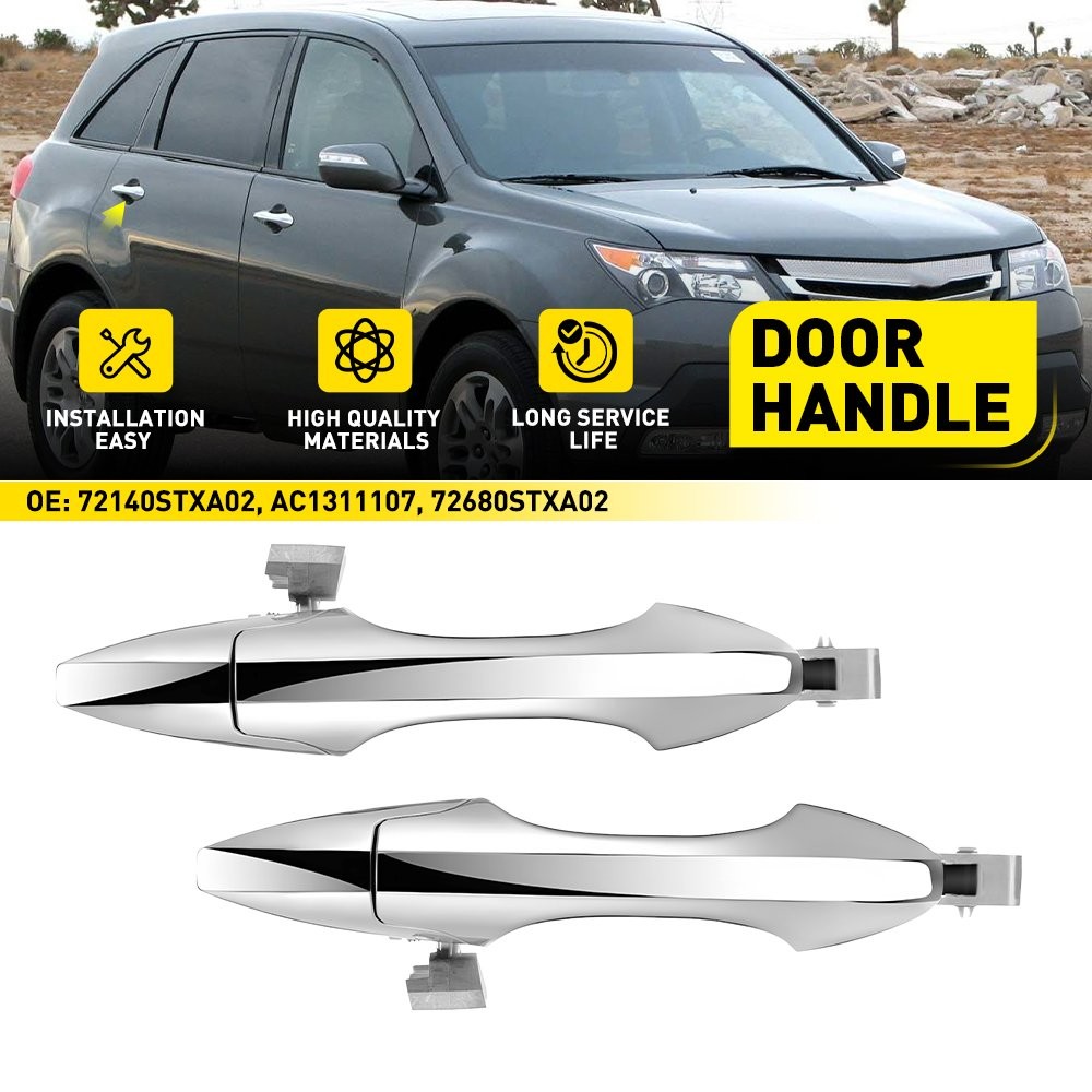 For 2007-2013 Acura MDX Base Rear Left Right Side Outside Exterior Door Handle H