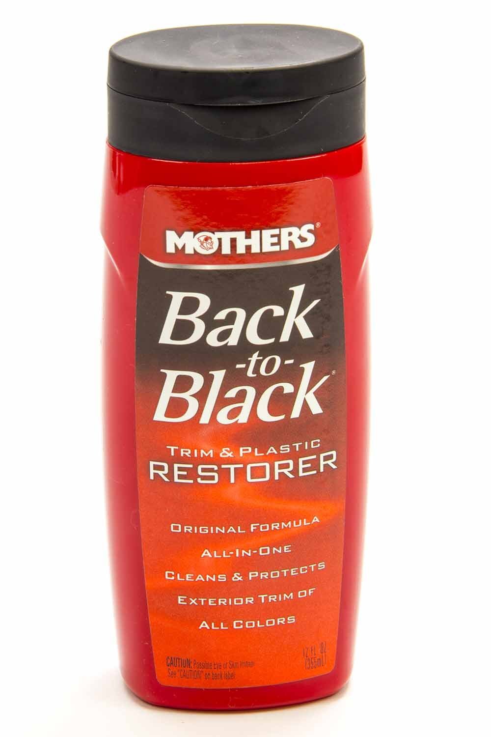 MOTHERS 06112 Back To Black Trim And Plastic Restorer for Rubber & Vinyl – 12 Oz